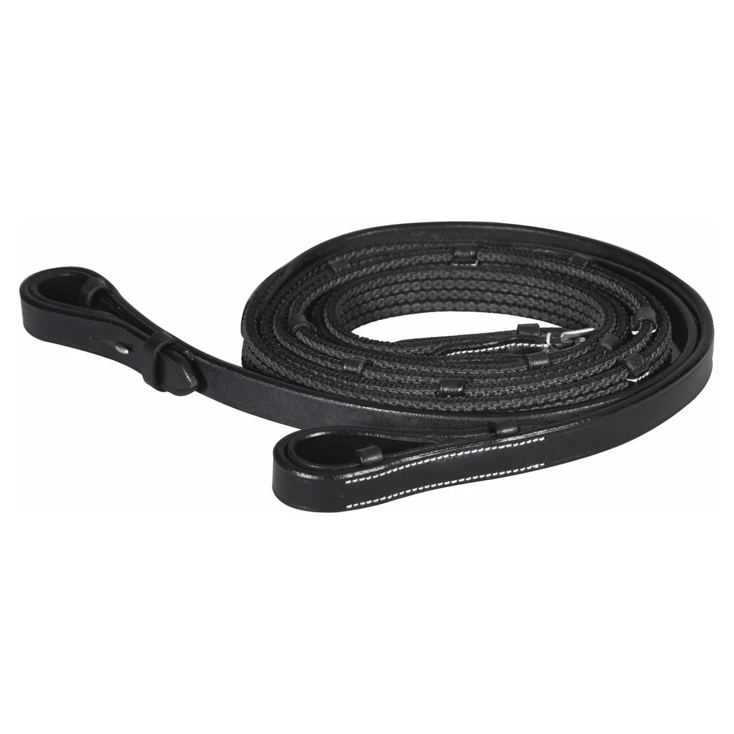 Henri de Rivel Pro Rubber Lined Web Reins - Image 2