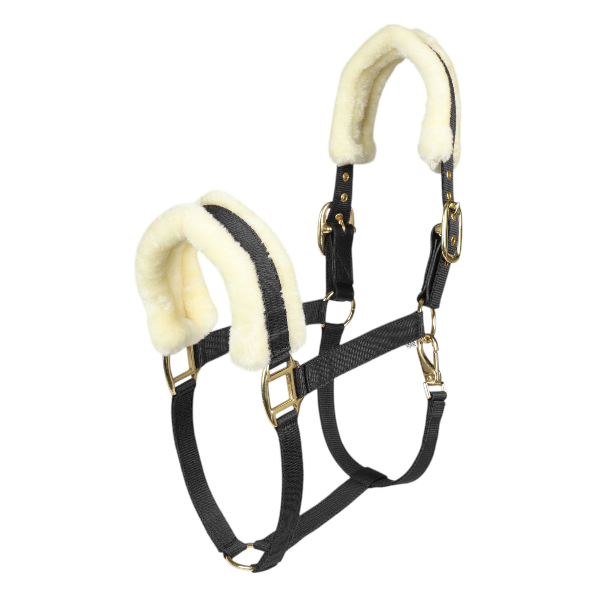 Henri de Rivel Sherpa Fleece Halter with Leather Breakaway - Image 2