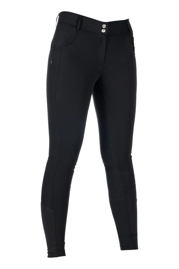 HKM Ari Mid Rise- Sil. Full Seat Ladies Riding Breeches - Image 2