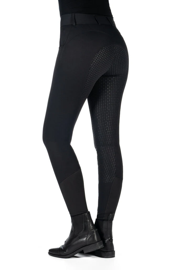HKM Ari Mid Rise- Sil. Full Seat Ladies Riding Breeches - Image 4