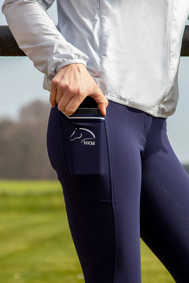 HKM Comfort- Style Silicone Full Seat Riding Breeches - Image 3
