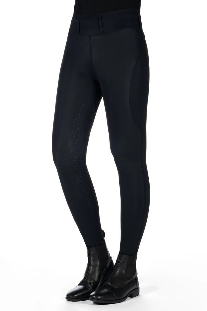 HKM Jil High Waist- Sil. Full Seat Ladies Riding Leggings - Image 2