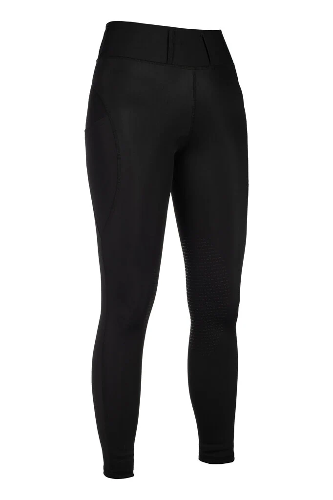 HKM Jil High Waist- Sil. Knee Patch Ladies Riding Leggings - Image 8