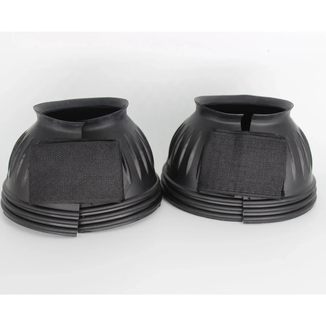 TuffRider Komplett Protkt Bell Boots Ribbed and Ringer with Hook and Loop Tape - Image 4