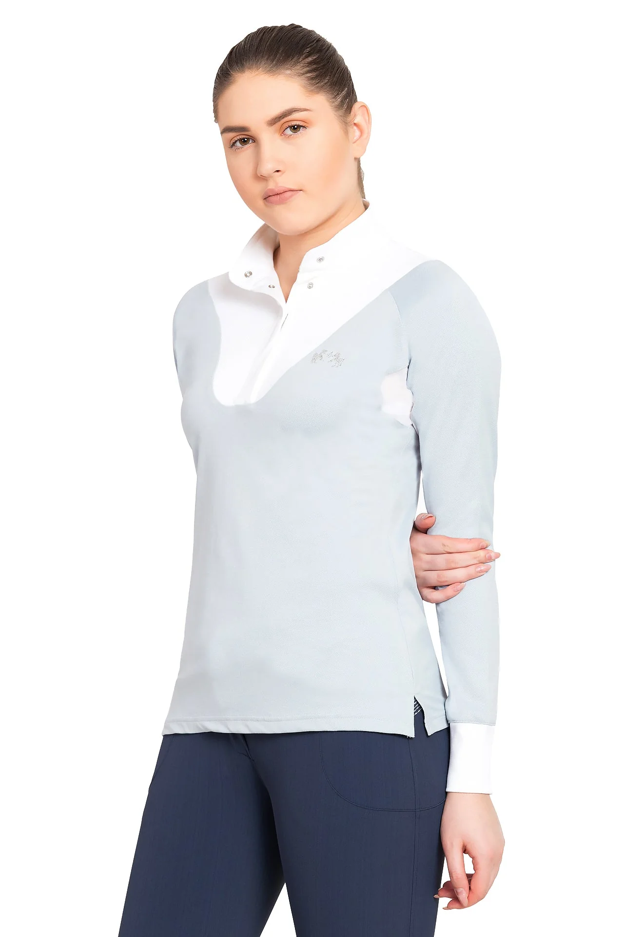 Equine Couture Ladies Maggie Long Sleeve Show Shirt - Image 2