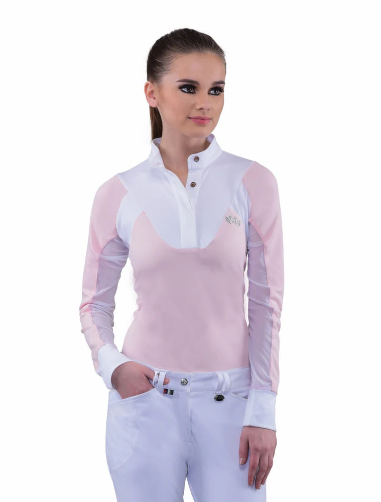 Equine Couture Ladies Maggie Long Sleeve Show Shirt - Image 8