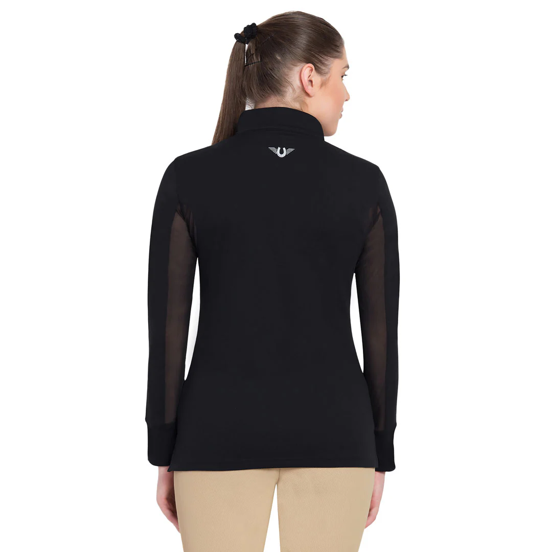 TuffRider Ladies Long Sleeve Ventilated Technical Sport Shirt – UV Protection, Quick-Dry, Mesh Undersleeves - Image 21