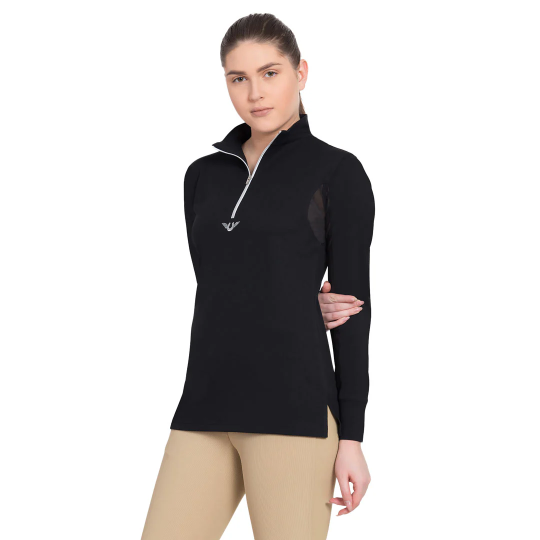 TuffRider Ladies Long Sleeve Ventilated Technical Sport Shirt – UV Protection, Quick-Dry, Mesh Undersleeves - Image 22