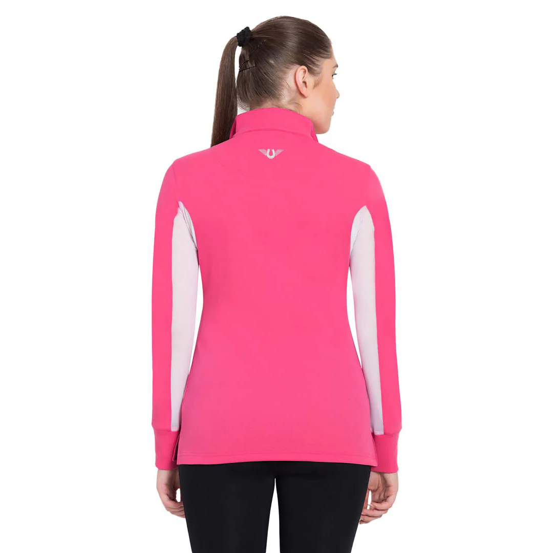 TuffRider Ladies Long Sleeve Ventilated Technical Sport Shirt – UV Protection, Quick-Dry, Mesh Undersleeves - Image 26