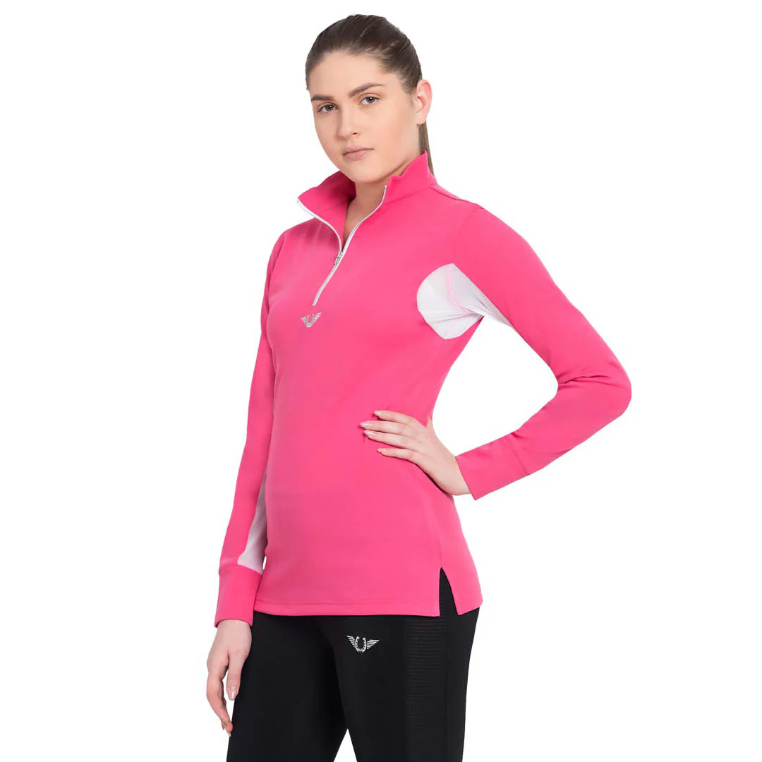 TuffRider Ladies Long Sleeve Ventilated Technical Sport Shirt – UV Protection, Quick-Dry, Mesh Undersleeves - Image 27