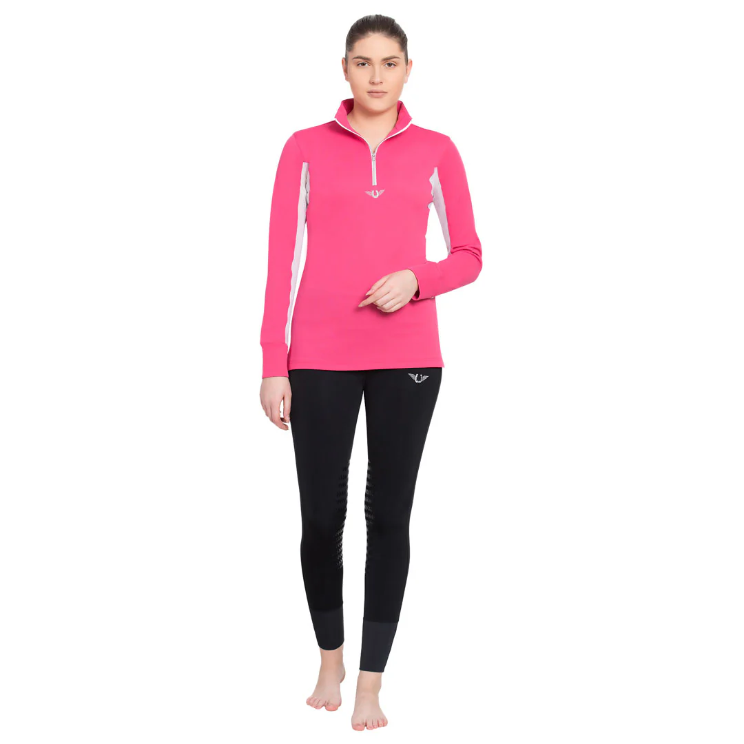TuffRider Ladies Long Sleeve Ventilated Technical Sport Shirt – UV Protection, Quick-Dry, Mesh Undersleeves - Image 28