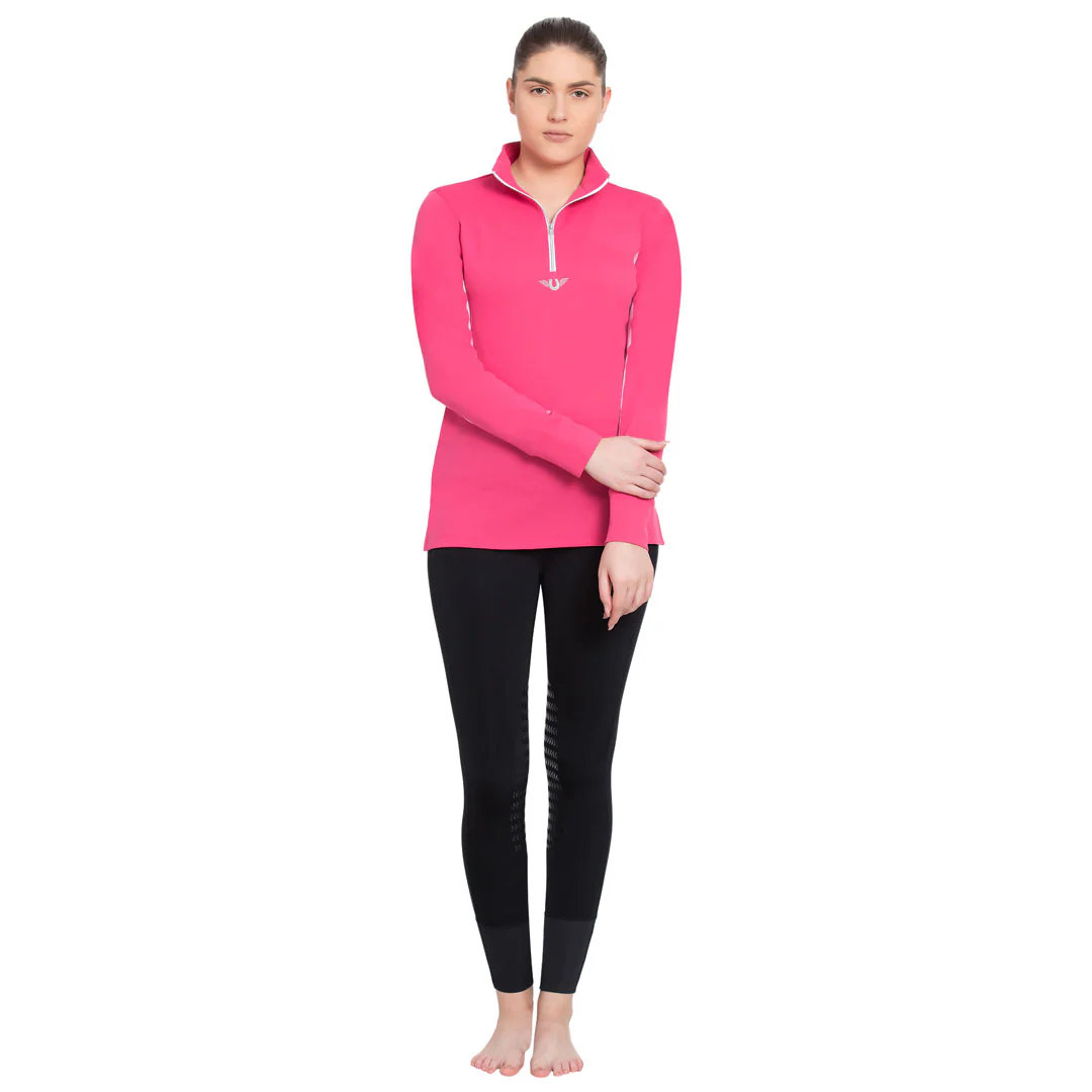TuffRider Ladies Long Sleeve Ventilated Technical Sport Shirt – UV Protection, Quick-Dry, Mesh Undersleeves - Image 29
