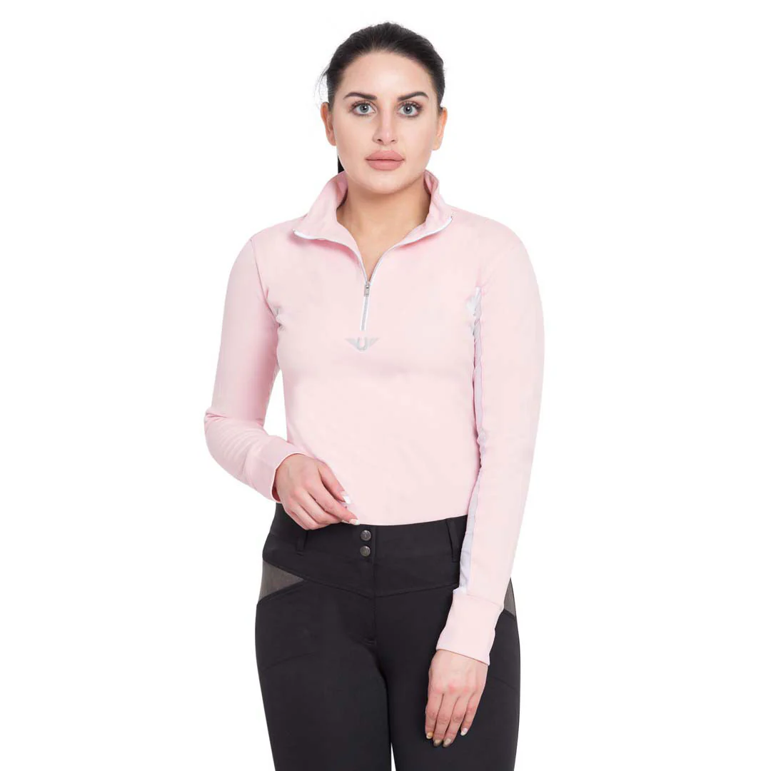 TuffRider Ladies Long Sleeve Ventilated Technical Sport Shirt – UV Protection, Quick-Dry, Mesh Undersleeves - Image 37