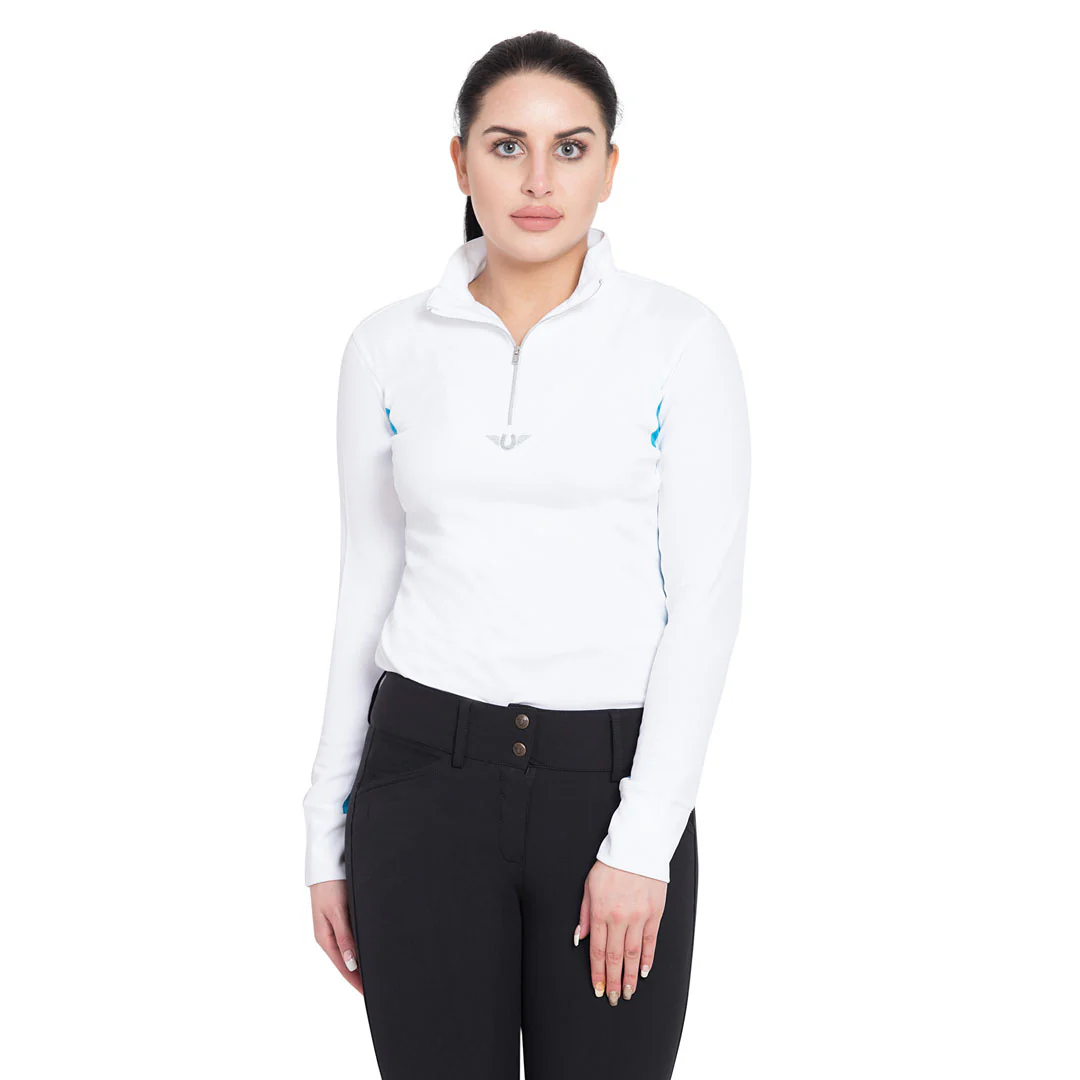 TuffRider Ladies Long Sleeve Ventilated Technical Sport Shirt – UV Protection, Quick-Dry, Mesh Undersleeves - Image 5