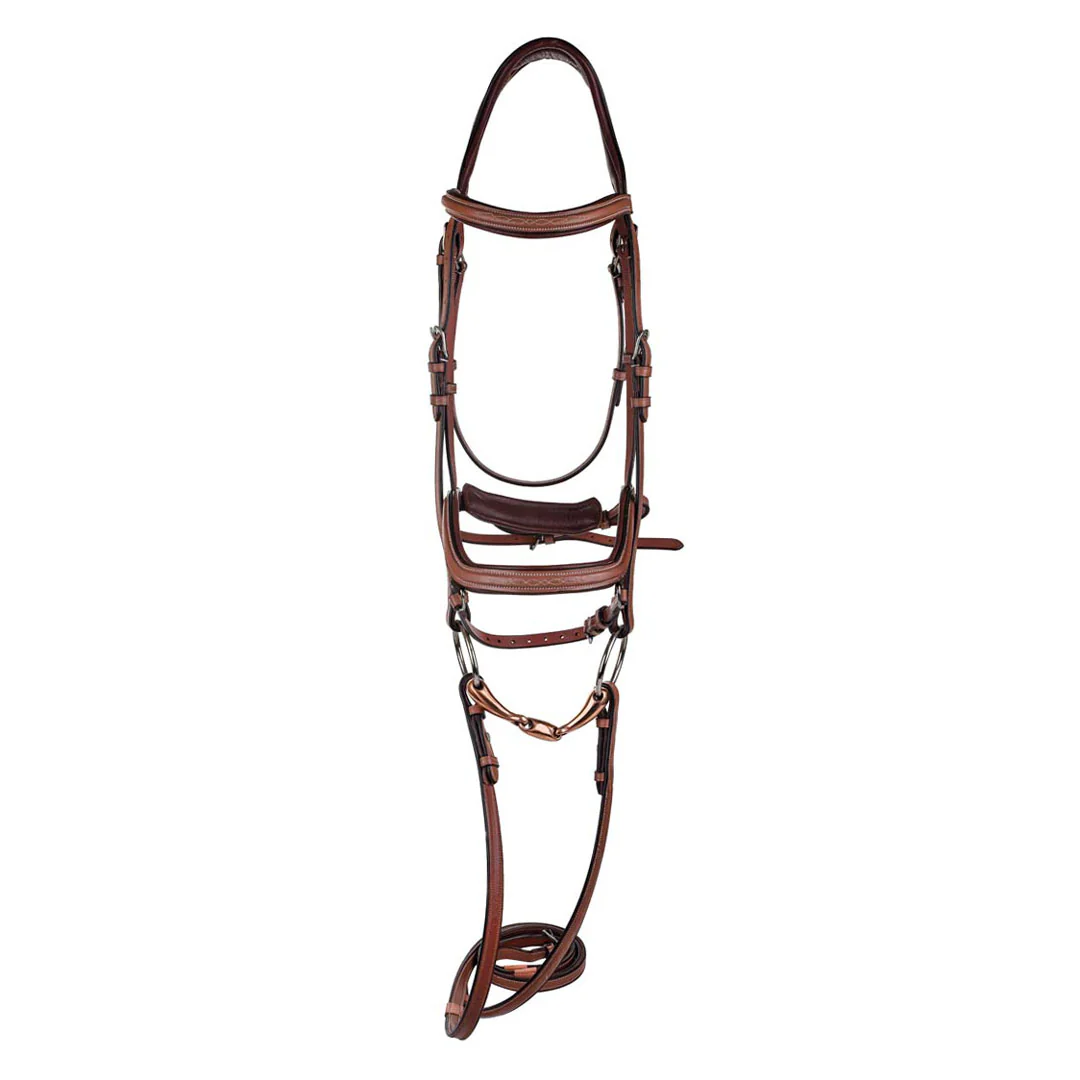 Laureate by Henri de Rivel Anatomical Bridle w/ Rubber Reins - Image 2