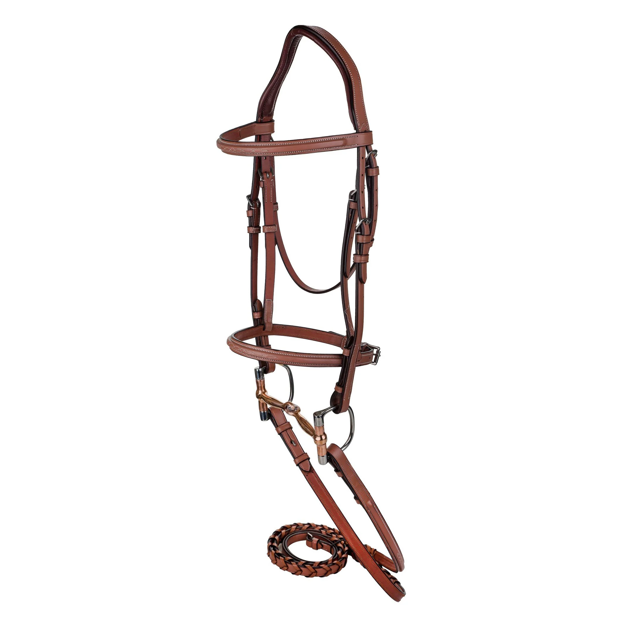 Laureate by Henri de Rivel Raised Fancy Stitched Bridle w/ Laced Reins - Image 2