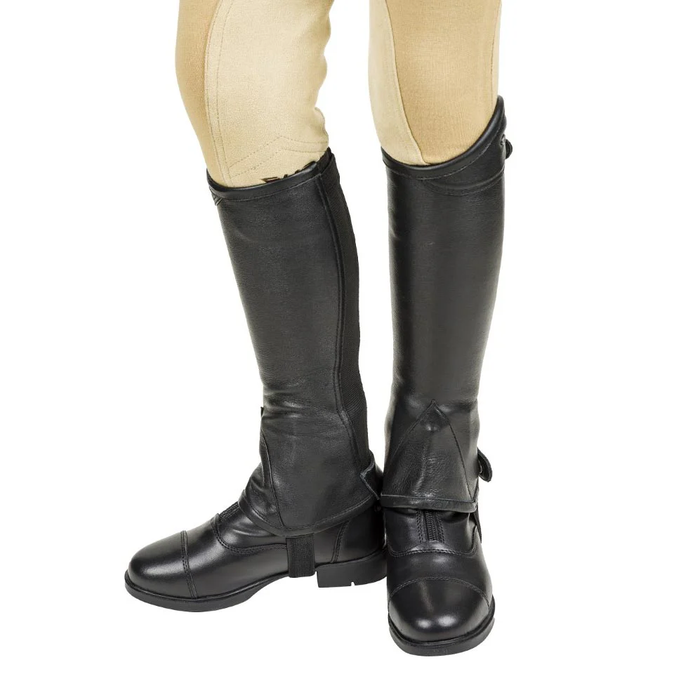 Lettia Children's London Leather Half Chaps - Image 2