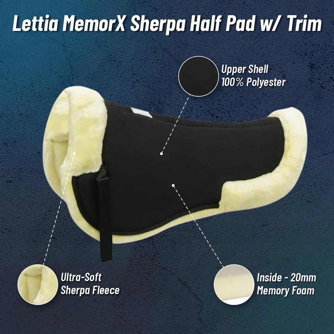Lettia MemorX Sherpa Half Pad w/ Trim - Image 2