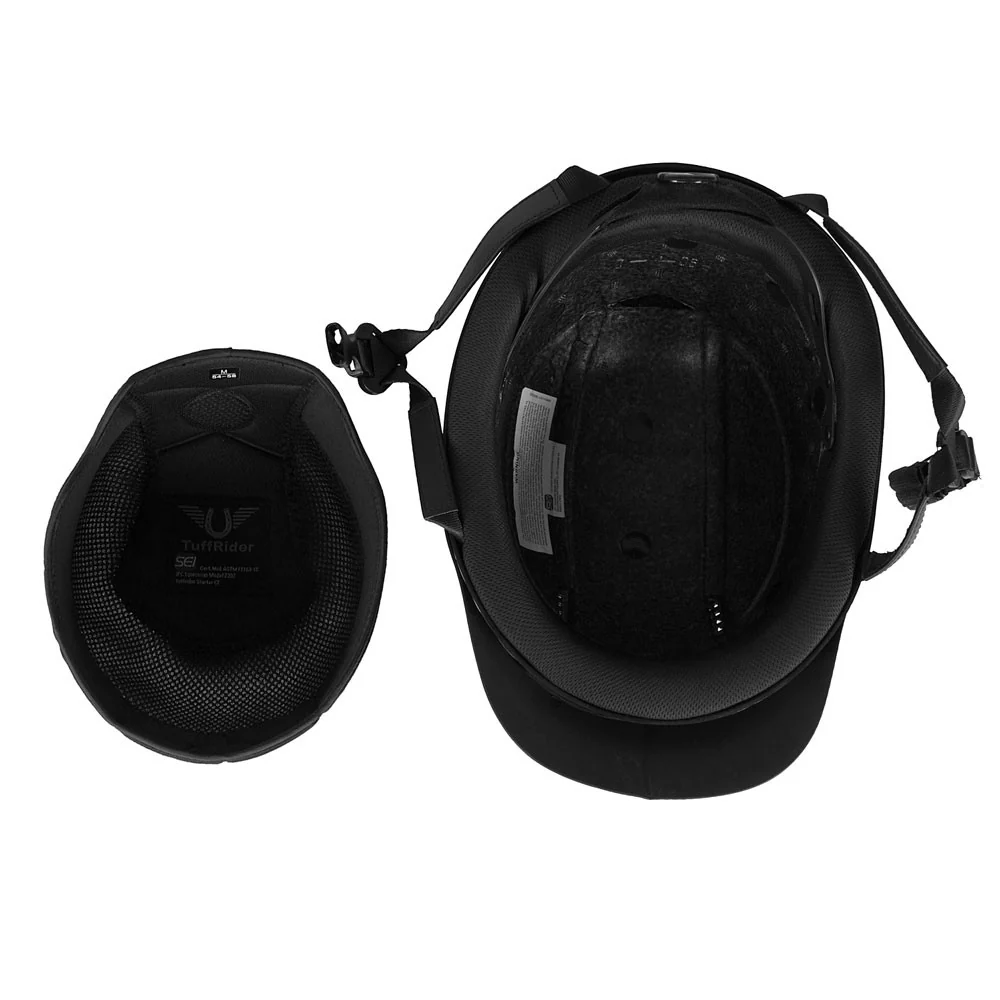TuffRider Starter Helmet with Carbon Fiber Print Grill - Image 7