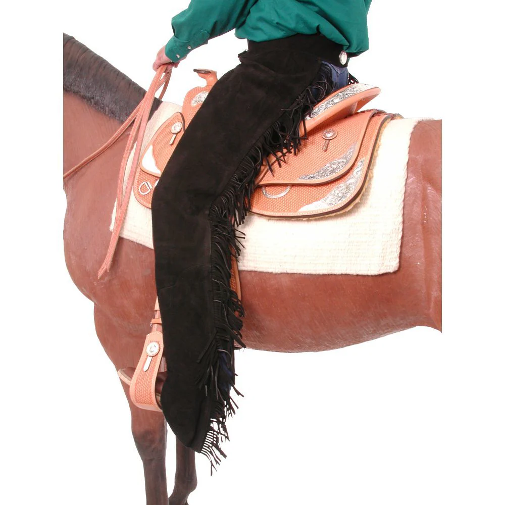 Tough-1 Suede Equitation Chaps - Image 2