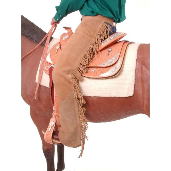 Tough-1 Suede Equitation Chaps - Image 4