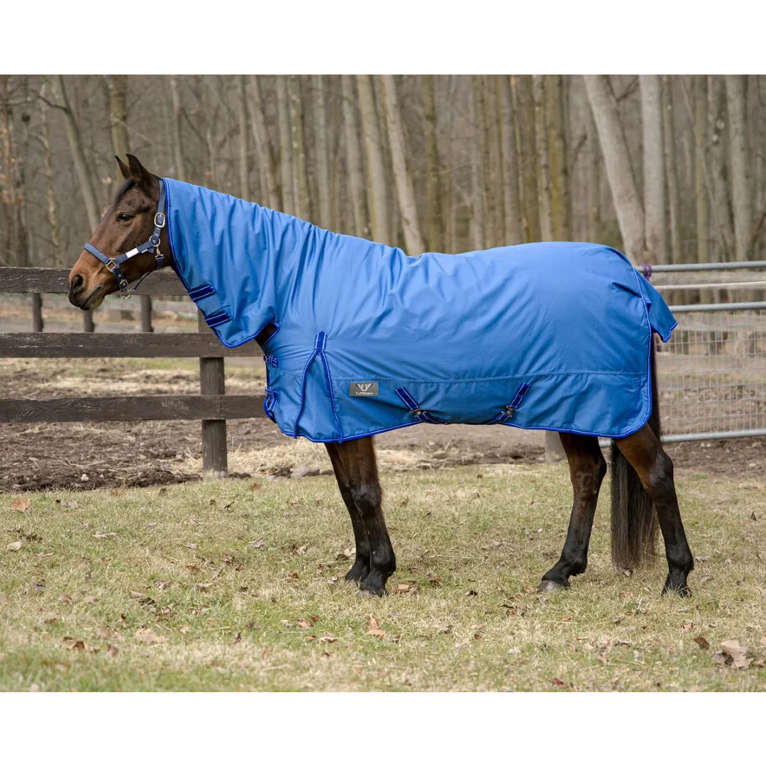 TuffRider 600 D Comfy Winter Medium Weight Ripstop Turnout Blanket w/ Combo Neck- 200 GSM - Image 4