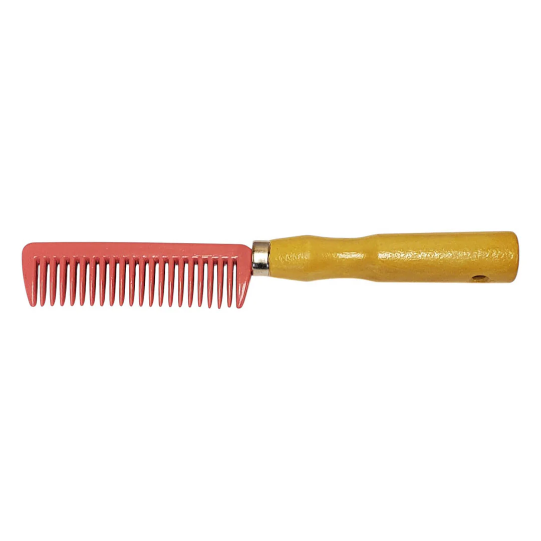TuffRider Aluminum Comb with Wooden Handle - Image 2