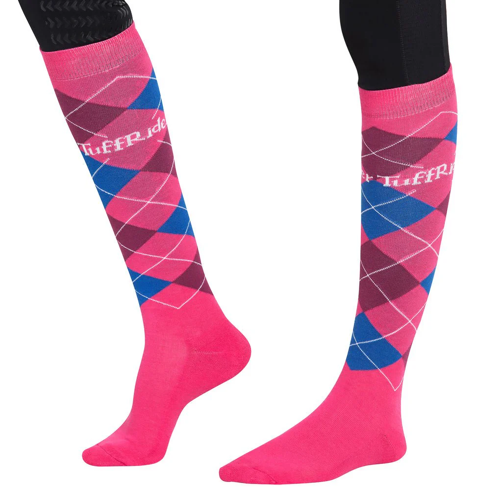 TuffRider Argyle Knee Hi Socks - Image 5