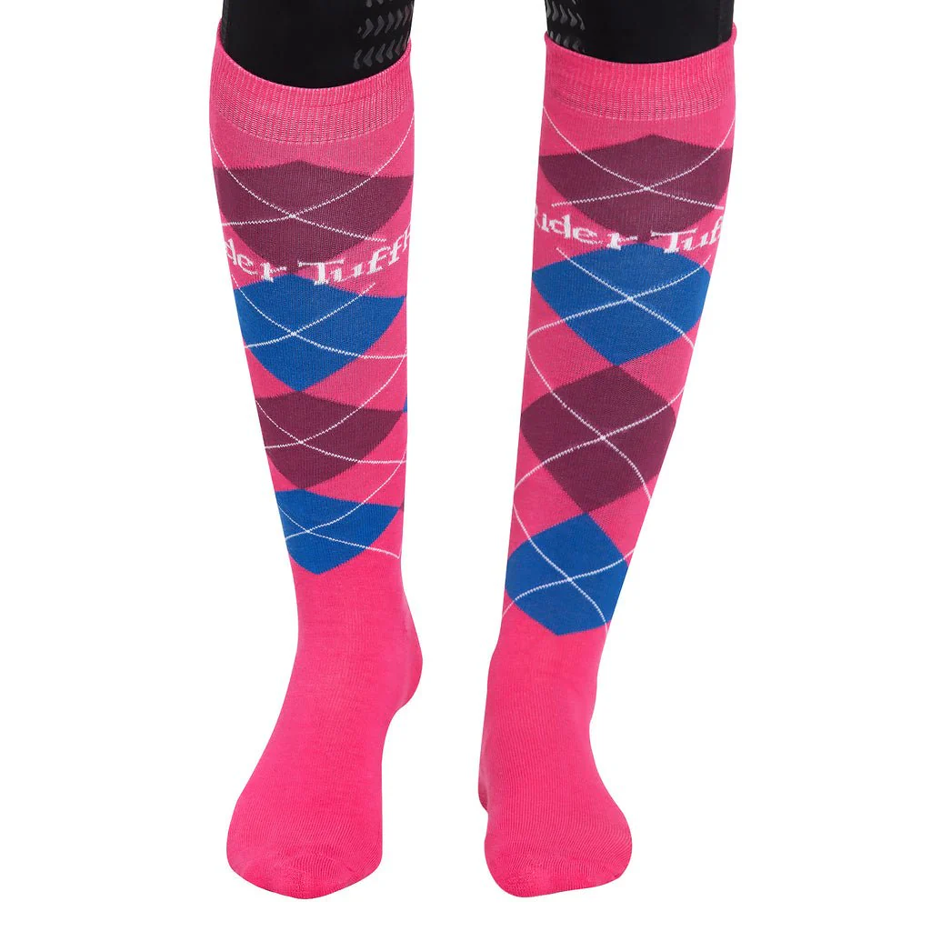 TuffRider Argyle Knee Hi Socks - Image 6