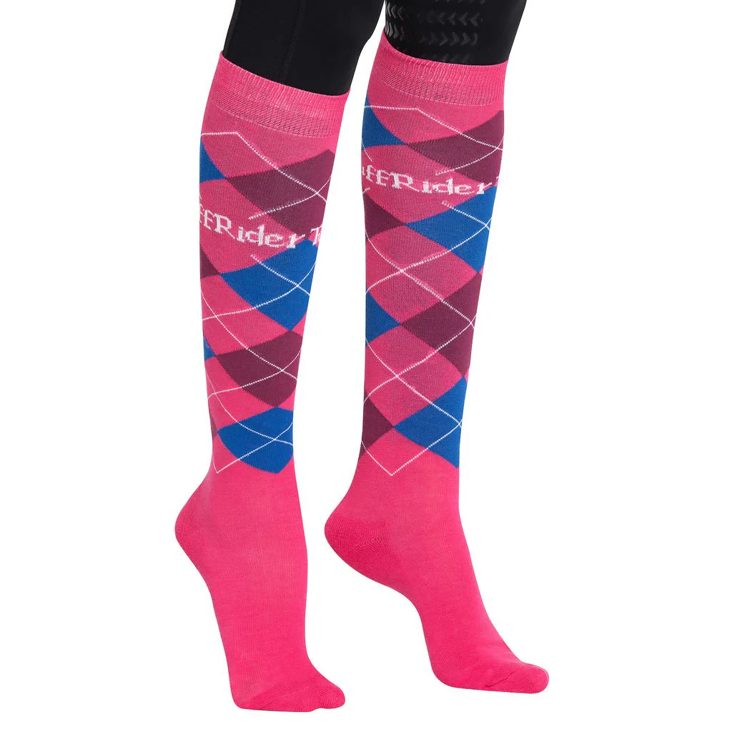 TuffRider Argyle Knee Hi Socks - Image 7