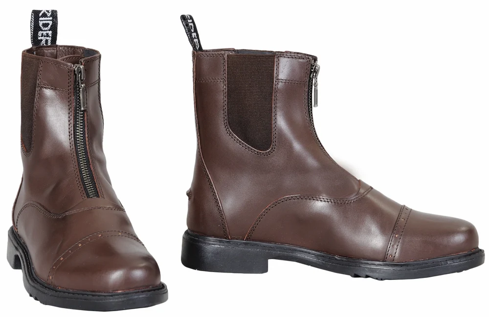 TuffRider Children's Baroque Front Zip Paddock Boots w/ Metal Zipper - Image 2