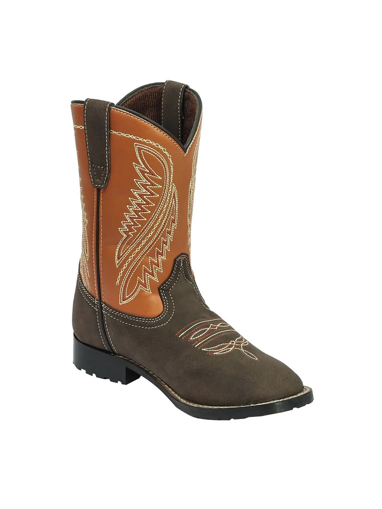 TuffRider Children's Big Bend Rounded Toe Western Boot - Image 7