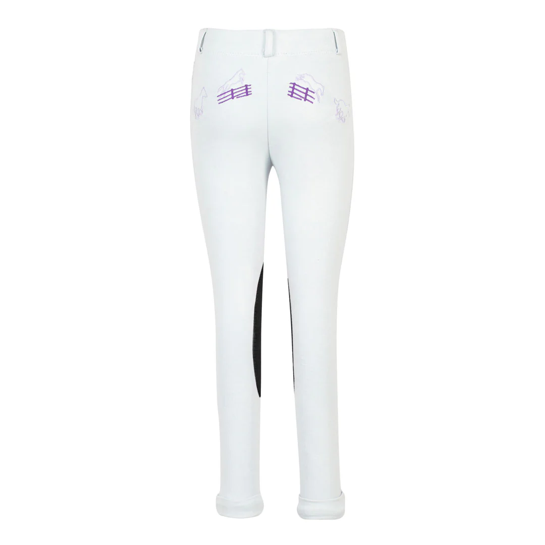 TuffRider Children's Cotton Embroidered Pull-On Jodhpurs - Image 13