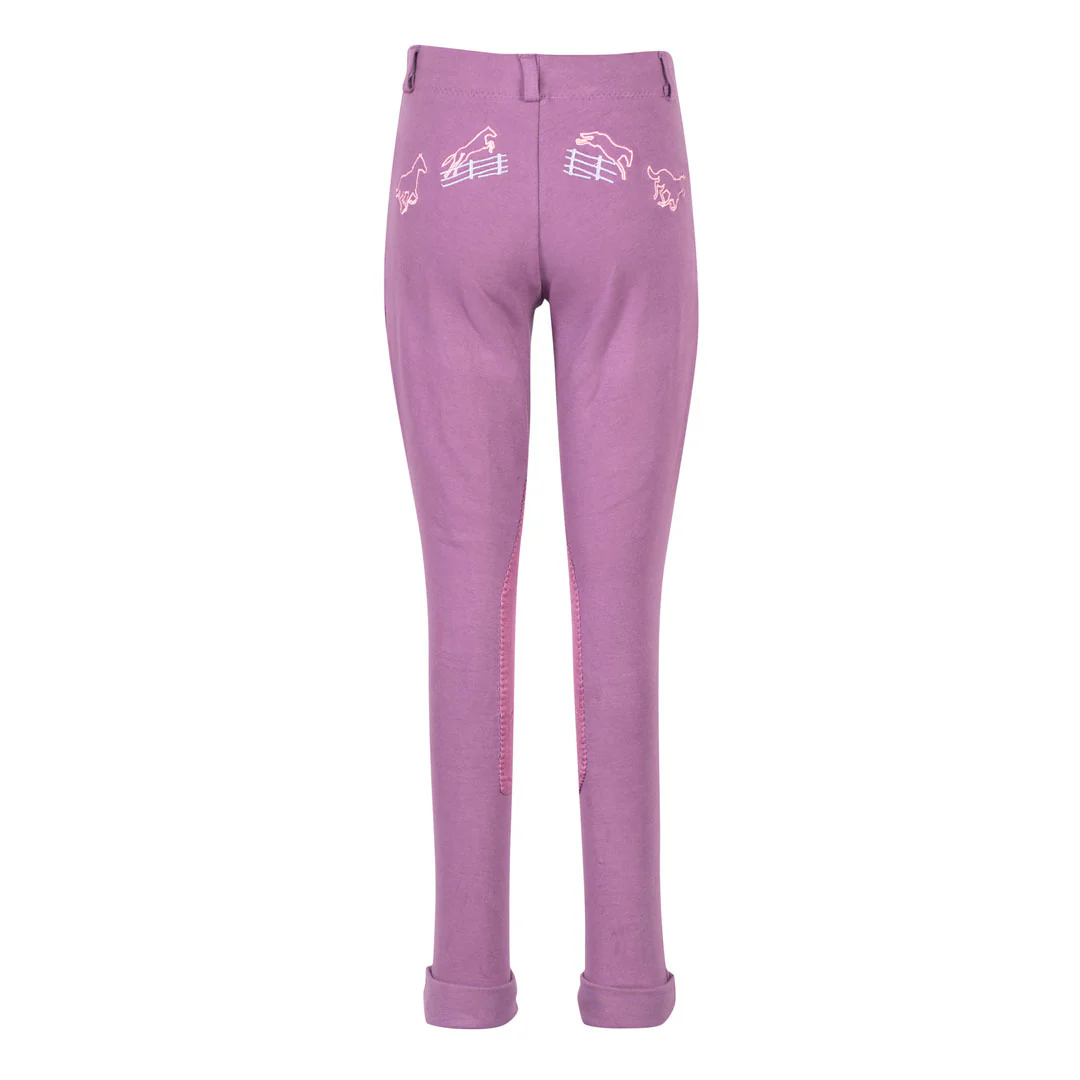TuffRider Children's Cotton Embroidered Pull-On Jodhpurs - Image 5