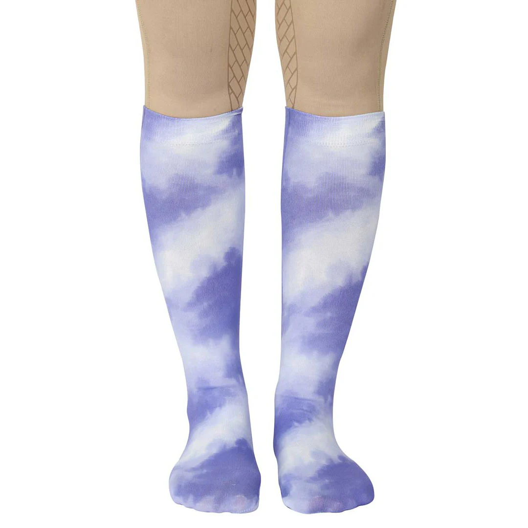 TuffRider Children's Cotton Feel Tie Dye Boot Socks - Image 2