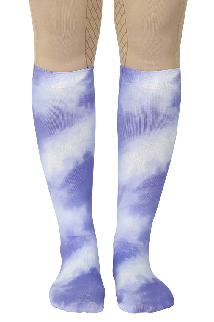 TuffRider Children's Cotton Feel Tie Dye Boot Socks - Image 4