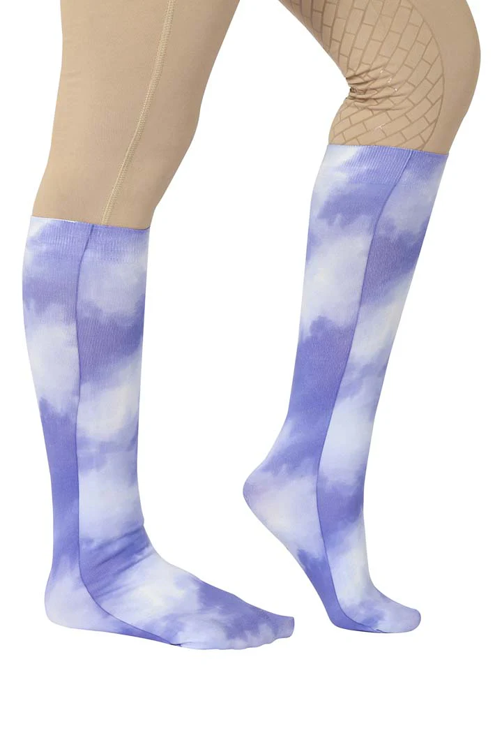 TuffRider Children's Cotton Feel Tie Dye Boot Socks - Image 5