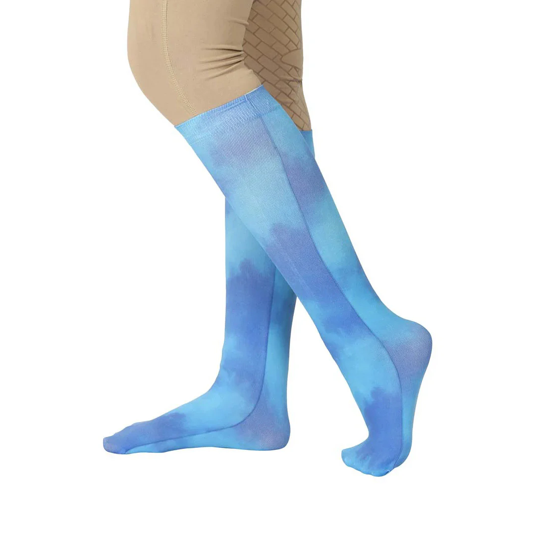 TuffRider Children's Cotton Feel Tie Dye Boot Socks - Image 7