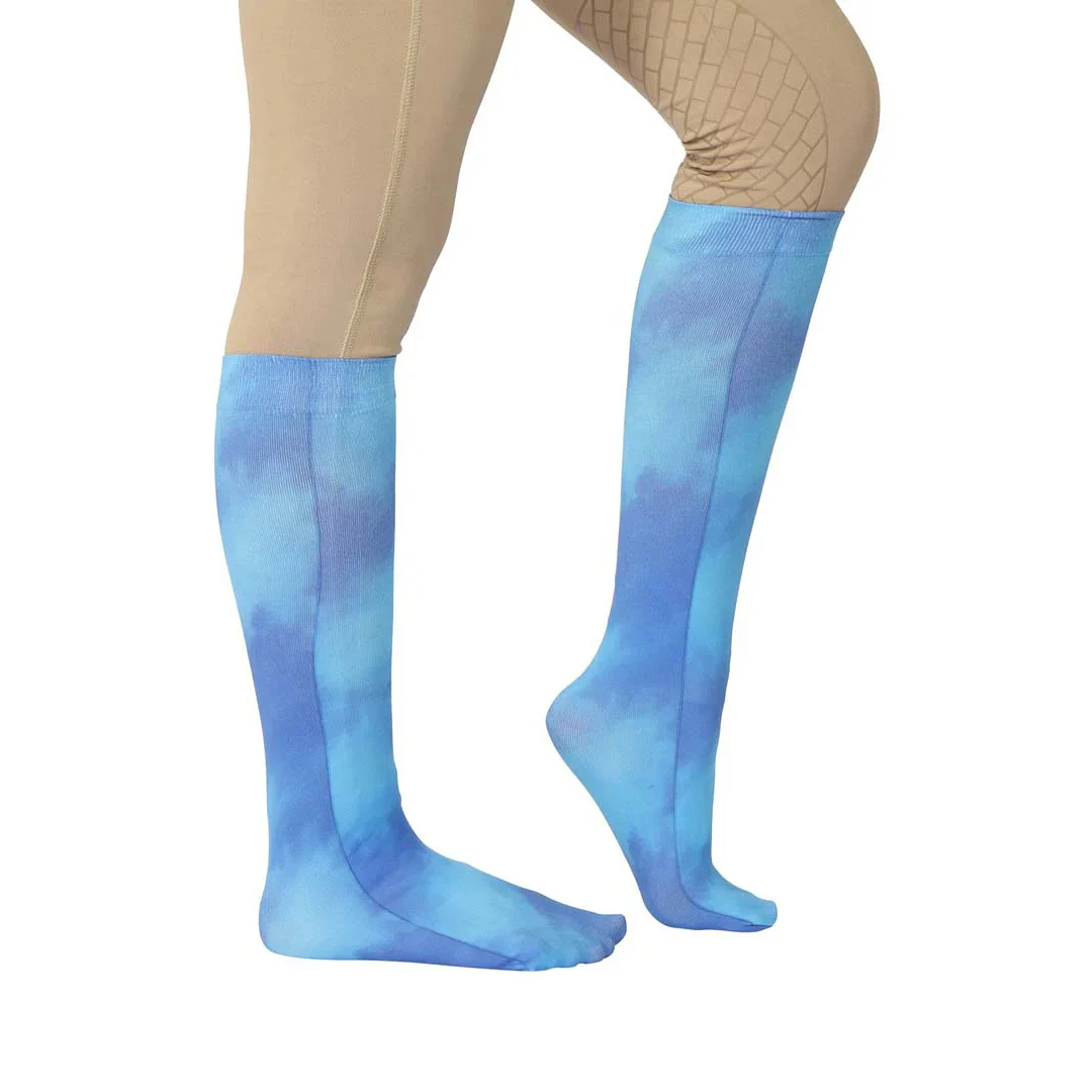 TuffRider Children's Cotton Feel Tie Dye Boot Socks - Image 9