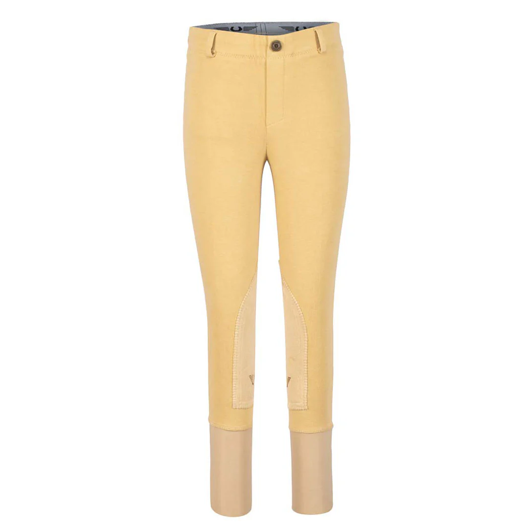 TuffRider Children's Cotton Pull-On Knee Patch Breeches - Image 11