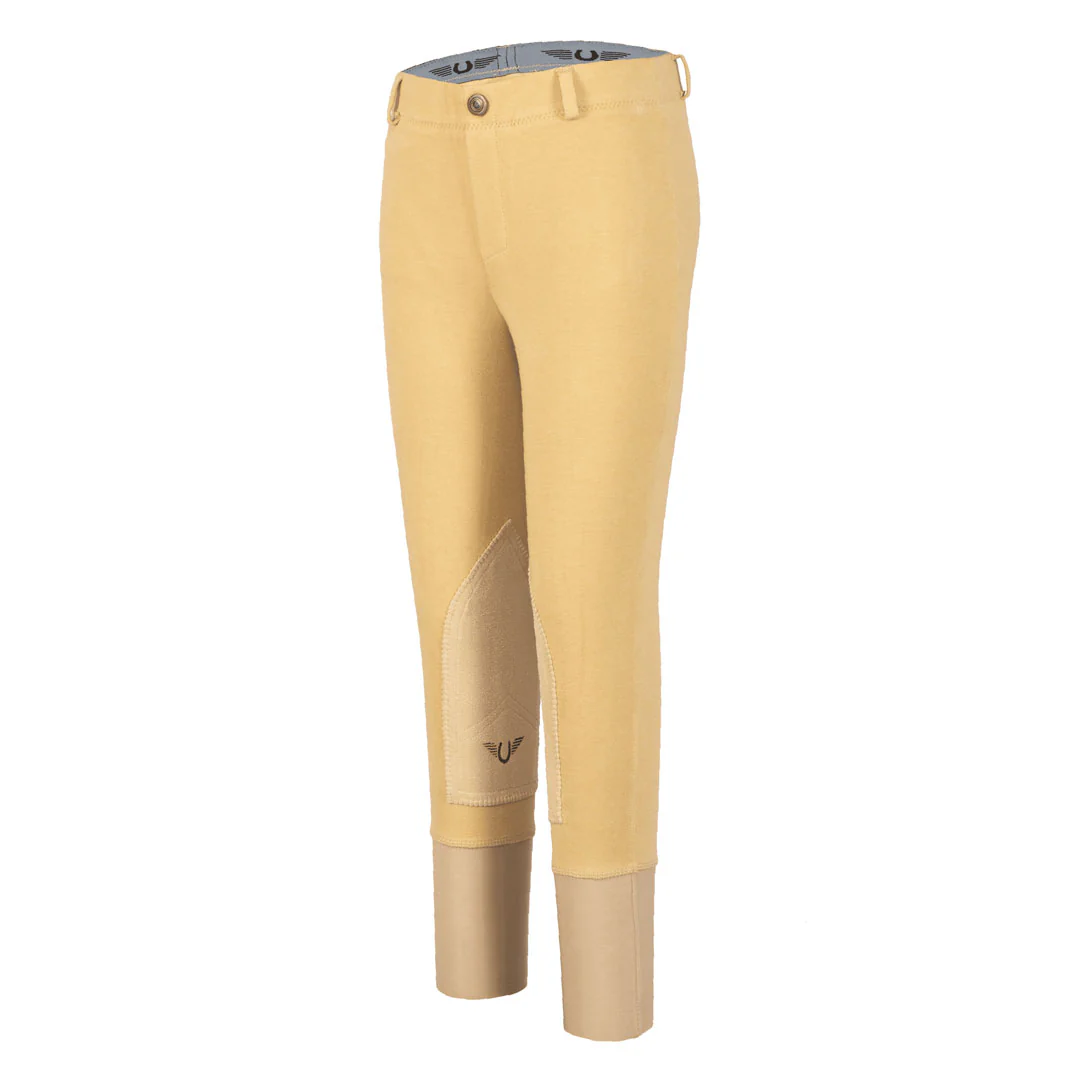 TuffRider Children's Cotton Pull-On Knee Patch Breeches - Image 12