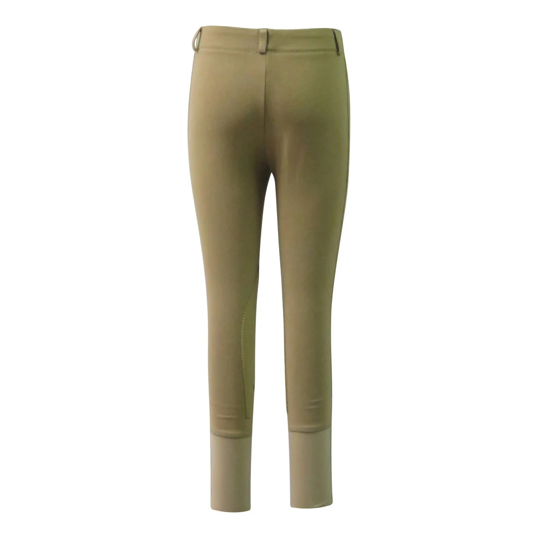 TuffRider Children's Cotton Pull-On Knee Patch Breeches - Image 2