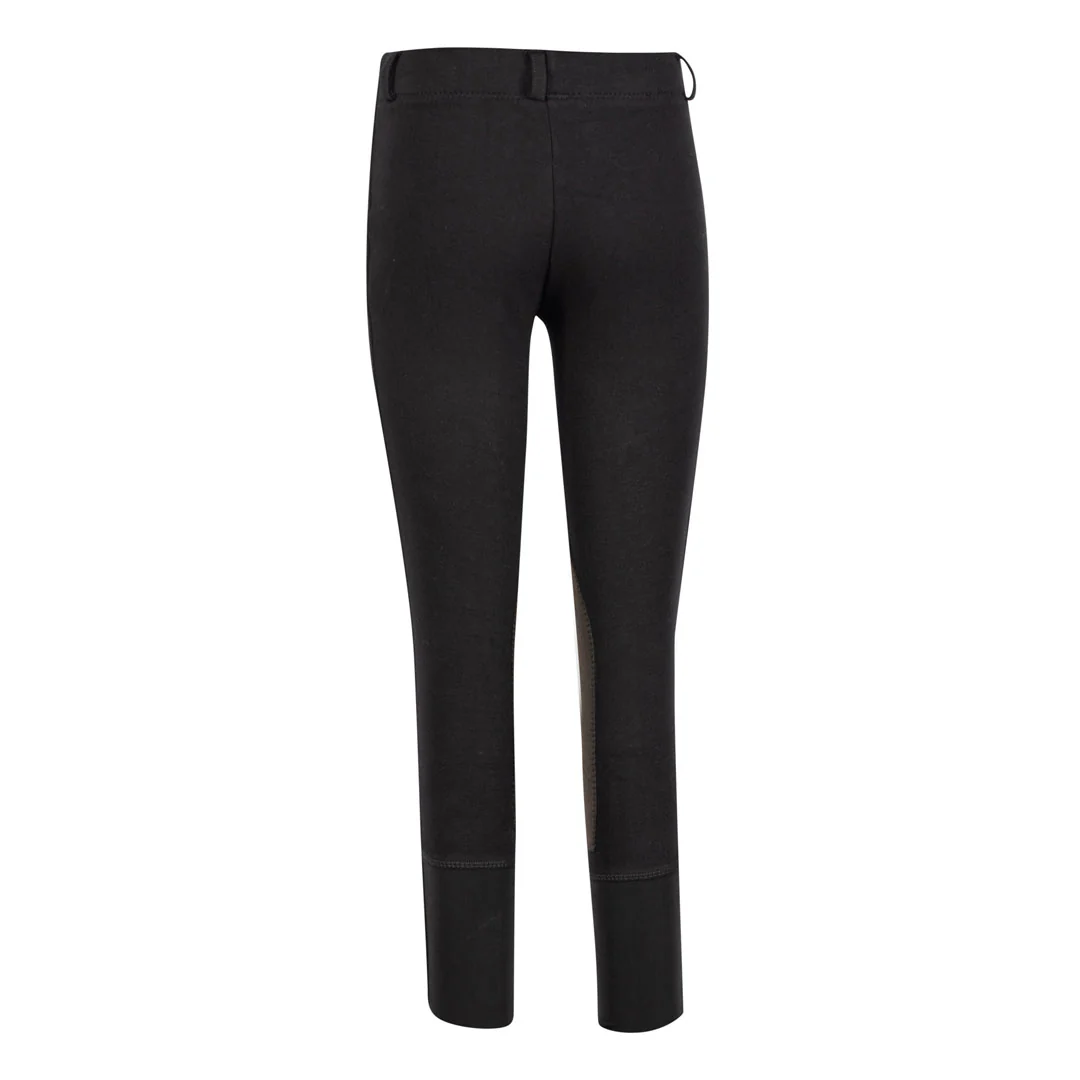 TuffRider Children's Cotton Pull-On Knee Patch Breeches - Image 4