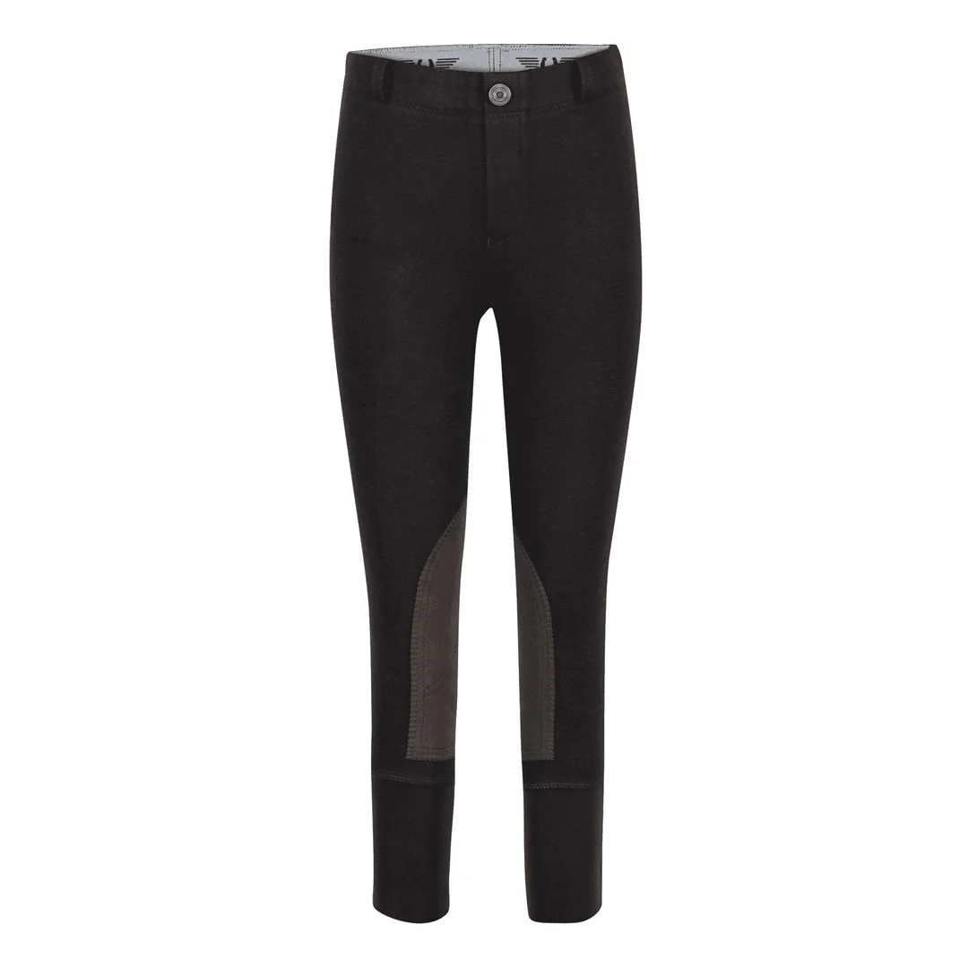 TuffRider Children's Cotton Pull-On Knee Patch Breeches - Image 6