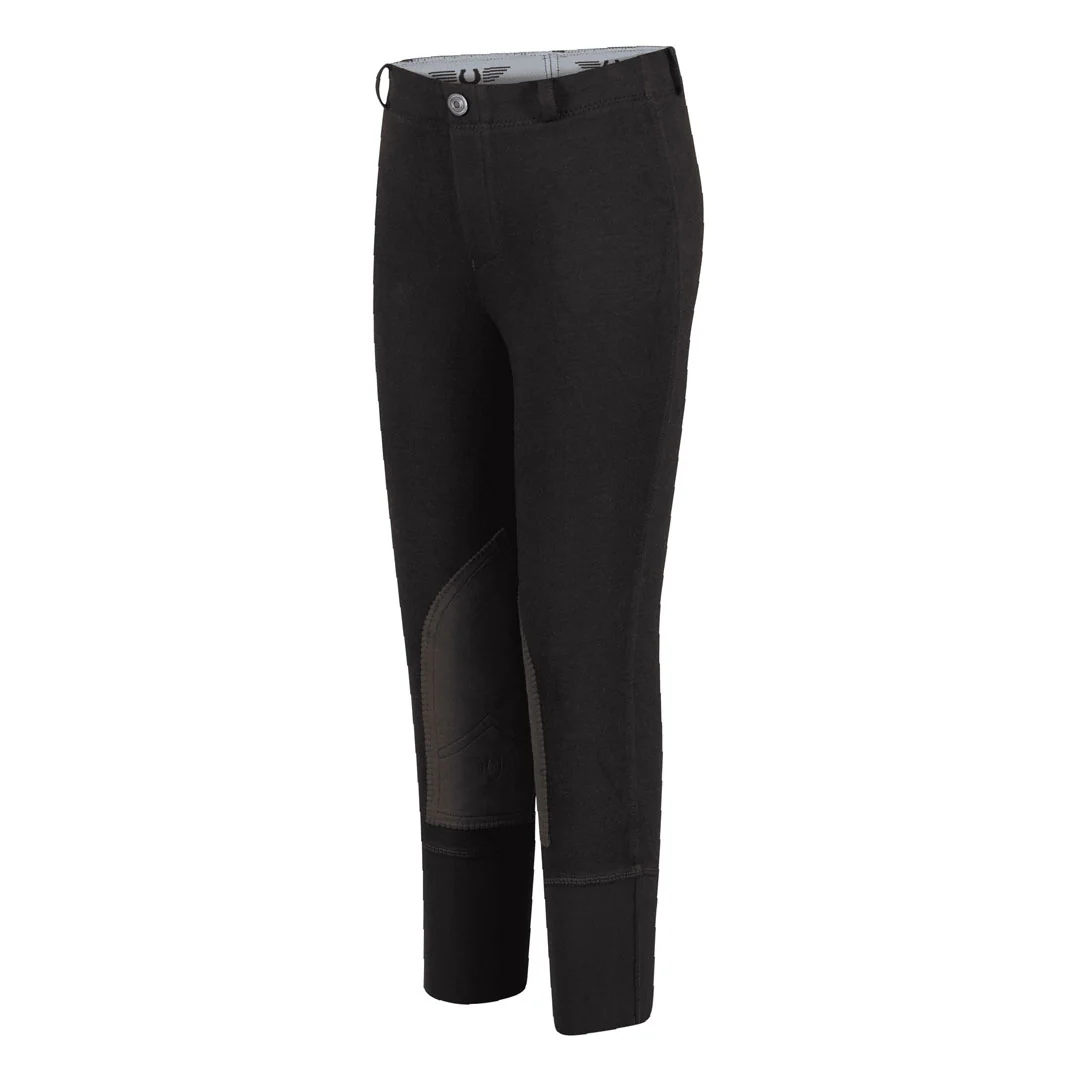 TuffRider Children's Cotton Pull-On Knee Patch Breeches - Image 7
