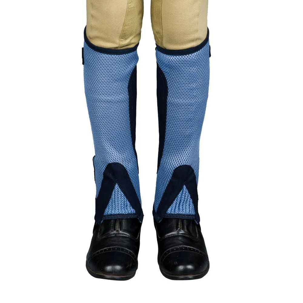 TuffRider Children's Double Up Air Mesh Half Chap and Glove Set - Image 12