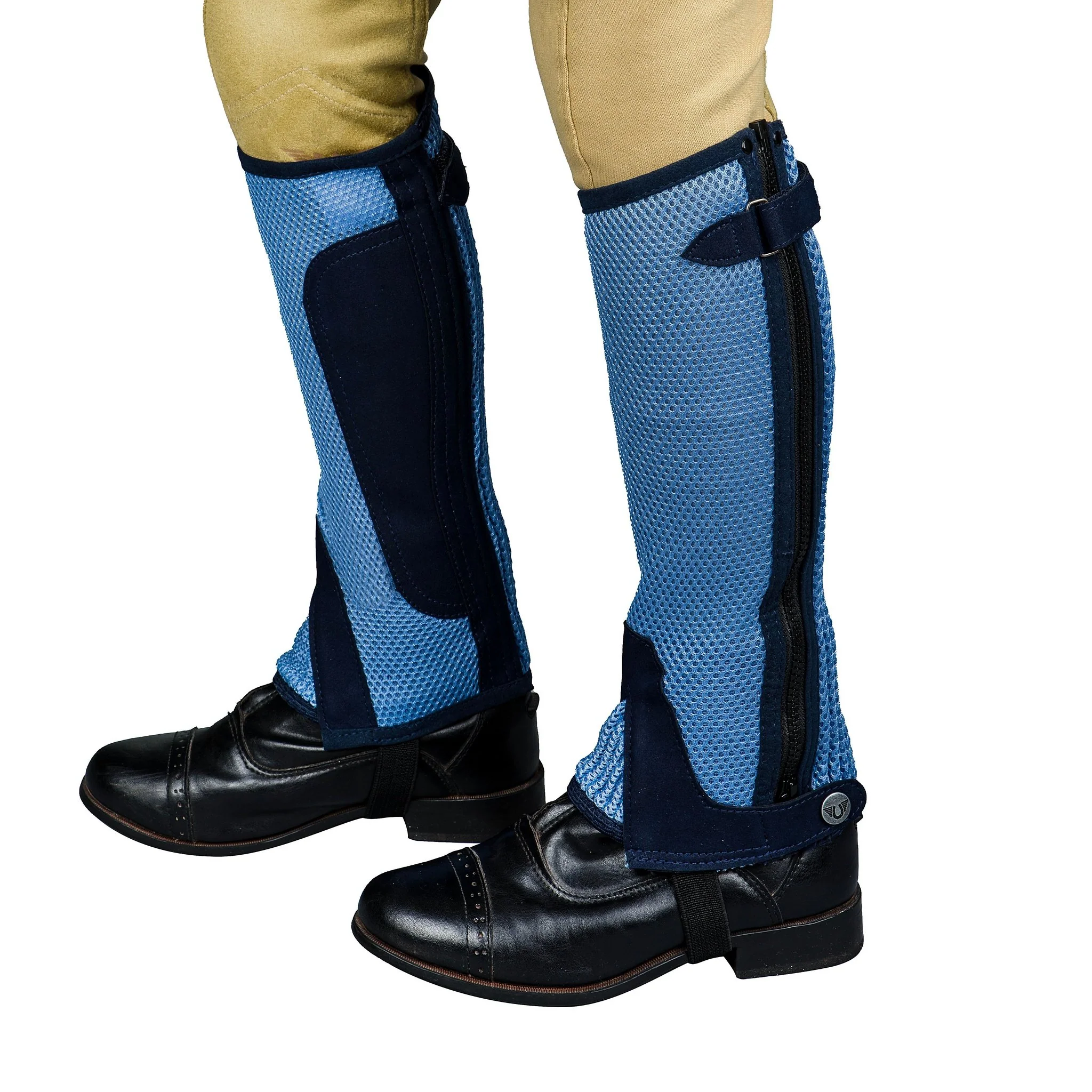 TuffRider Children's Double Up Air Mesh Half Chap and Glove Set - Image 13
