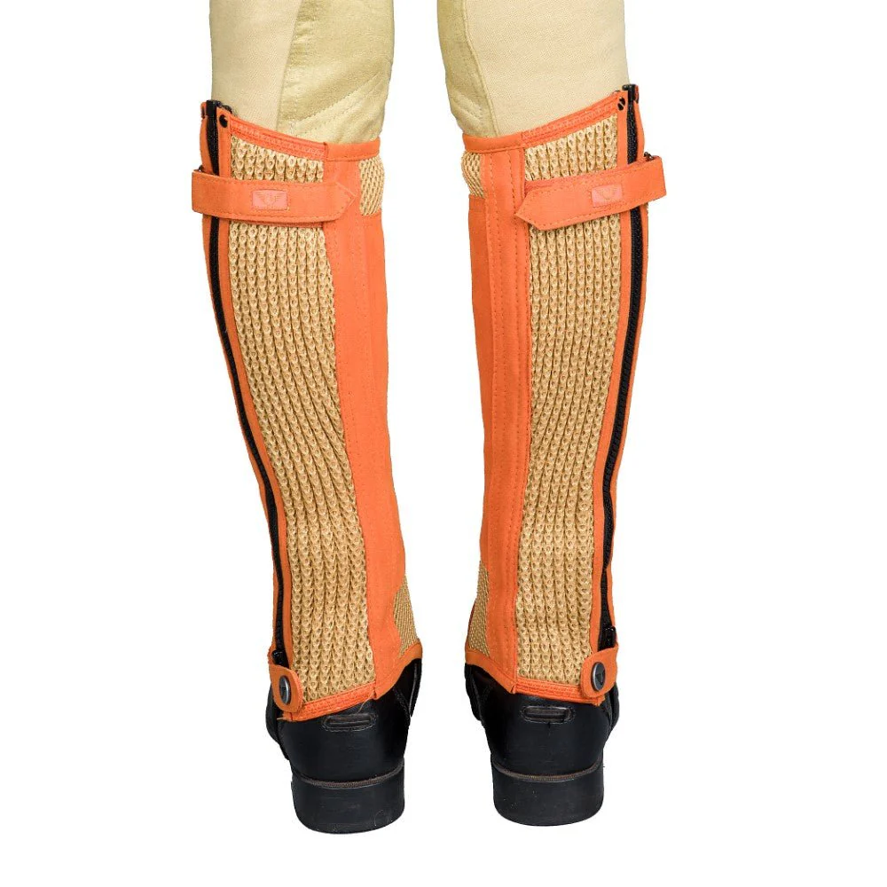 TuffRider Children's Double Up Air Mesh Half Chap and Glove Set - Image 21