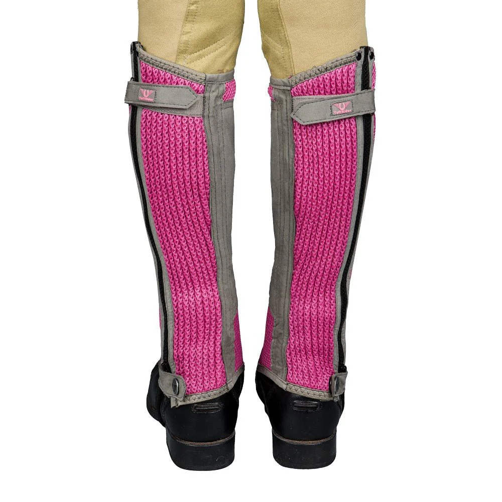 TuffRider Children's Double Up Air Mesh Half Chap and Glove Set - Image 7