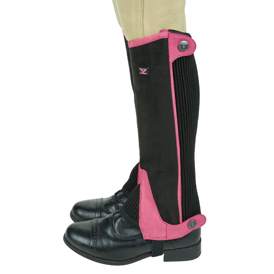 TuffRider Children's Keeneland Synthetic Half Chaps - Image 4